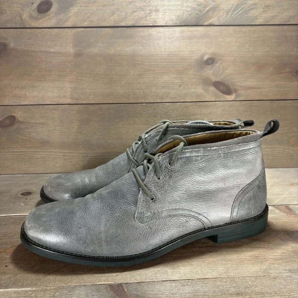 cole haan curtis mens size 9.5 shoes green leather comfort chukka boots